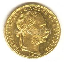 1887. 20Fr / 8Frt Au "Középcímer" Körmöcbánya (6.45g) Jelöletlen Artex-veret! T:P Csak 320...