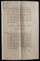 1815 Főként ékes magyar nyelvű körözvényeket tartalmazó 16 oldalas nyomtatvány / 1815 LIst of wanted persons in German and Hungarian 16p.