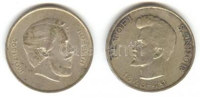 1947. 5Ft Ag "Kossuth" + 1948. 5Ft Ag "Petőfi" T:2-/3