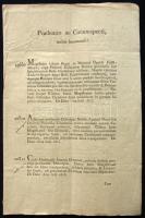 1815 Helytartótanácsi leirat Mednyánszky János báró, Bécs-hű főúr, tanácsos és Berzeviczy Sándor  aláírásával / &lt;br/&gt;1815 Ex offo letter of the Governing Council