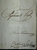 1832 Helytartótanácsi leirat Végh István, Komáromy Péter és Szabó Károly tanácsosok  aláírásával /
1...