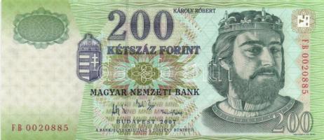 1998-2007. 200Ft (5x) "FG/FB/FC" sorozat T:II