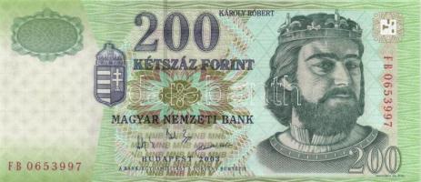 1998-2007. 200Ft (5x) "FG/FB/FC" sorozat T:II