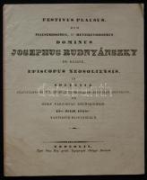 Ponori Thewrewk József: Tisztelő versezet mellyel méltóságos és főtisztelendő dezséri Rudnyánszky Jó...