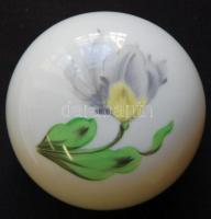 Kézzel festett sorszámozott Kitty-mintás (tulipán) jelzett Herendi porcelán bonbonier /
Handpainted ...
