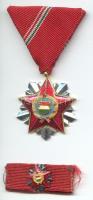 1966. "Szocialista Hazáért Érdemrend" mellszalaggal és szalagsávon miniatűrrel T:1- 9516 adományozás!