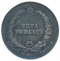 Franciaország 1810. "Napóleon és Mária Lujza esküvője/VOTA PUBLICA" Ag emlékérem (29mm/8,6...