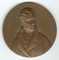 Német Birodalom 1913. "Fürst v. Metternich/Lipcse 1813-1913" Br emlékplakett sign.:B. H. M...