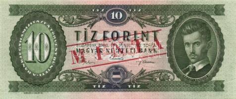 1969. 10Ft "MINTA" felülnyomással és perforációval! T:I