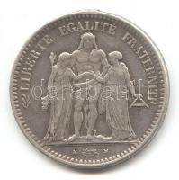 Franciaország 1848A. 5Fr Ag Herkules csoport T:2-/3 fny.
France 1848A. 5 Francs Ag "Hercules Gr...