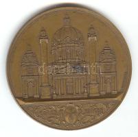 Ausztria ~1910. "Károly-templom Bécs" Br emlékérem (55mm) szign.: R.Neuberger T:2 Austria ~1910. "St. Charles´s Church Vienna (Karlskirche)" Br medallion (55mm) sign: R.Neuberger C:XF
