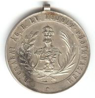 ~ 1900. "Békéscsabai Ág. Hitv. Ev. Rudolf - Főgimnázium" Ag emlékmedál (15,09g/32mm)(fémjelzéssel) T:2