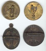 1934. "XXV. Országos Katolikus Nagygyűlés Br kitűző T:2 + 1938. "Eucharisztikus Kongresszu...