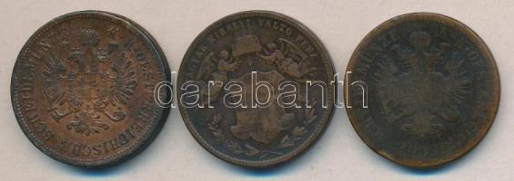 Ausztria/magyar verdejel 1861B 4Kr "Ferenc József" + 1864B 4Kr "Ferenc József" +...