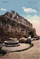 Visegrád várrom, kút (EB)