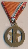 1974. "Tűzbiztonsági Érem bronz fokozata" kitüntetés szalaggal T:2(zománc néhol enyhén rep...