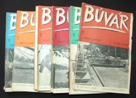 1937 Búvár c. folyóirat teljes III. évfolyama, 1-12. szám, Franklin-Társulat kiadása