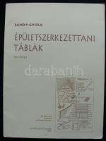 Sándy Gyula: Épületszerkezettani Táblák,  Gyorsjelntés Kiadó 1932. Reprint 100 tábla rajzzal