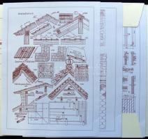 Sándy Gyula: Épületszerkezettani Táblák,  Gyorsjelntés Kiadó 1932. Reprint 100 tábla rajzzal