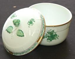 Kézzel festett sorszámozott Apponyi-mintás, a 150. évfordulóra készült jubileumi jelzett Herendi por...