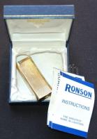 Ronson tölthető öngyújtó, eredeti dobozában /
lighter 6,8x2,5cm