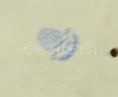 Csigán lovagló puttót ábrázoló kézzel festett aranyozott sorszámozott jelzett Herendi porcelán figur...