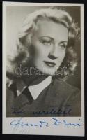 Simor Erzsi színművésznő dedikált fotója 9x14 cm