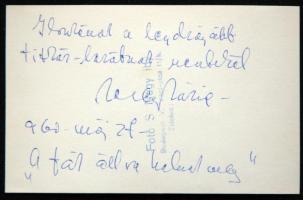 Mezey Mária színművésznő dedikált fotója 9x14 cm