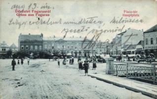 Fogaras market place, Hotel Merkur