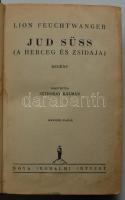 Feuchtwagner: Jud Süss. ford.: Sztókay Kálmán. 2. kiadás Budapest, Nova