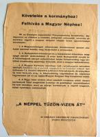 1956  november 4. Nyílt levél a magyar dolgozó néphez! Apró Antal, Kádár János , Kossa István és Münnich Ferenc bejelentik lemondásukat és megalakítják a Magyar Forradalmi Munkásparaszt Kormányt.  15x20,5