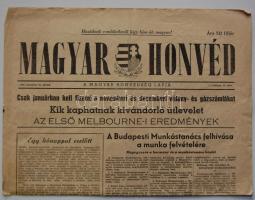 1956. november 23. I. évf. 11.szám Magyar Honvéd. A Magyar Honvédség lapja. Benne a forradalom híreivel