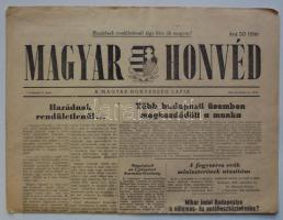 1956. november 12. I. évf. 6.szám Magyar Honvéd. A Magyar Honvédség lapja. Benne a forradalom híreivel