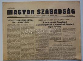 1956. november 1. Igazság. Magyar Szabadság. Független Demokratikus Napilap I. évf. 5.szám . Benne a forradalom híreivel