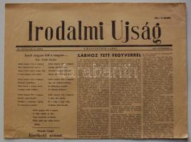1956. november 2. Irodalmi Újság. Magyar Írók Lapja VIII. évf. 43.szám . Benne a forradalom híreivel