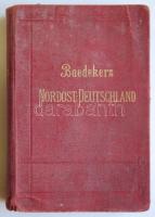 Baedekker: Észak-Kelet-Németország és Dánia Leipzig 1911. Közepes állapotban / Baedekker: North-East Germany. Tourist-book 496p.