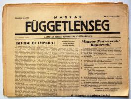 1956. november 1. Magyar Függetlenség. A Magyar Nemzeti Forradalmi Bizottság Lapja. I. évf. 4.szám Benne a forradalom híreivel