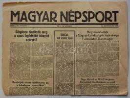 1956. november 2. Magyar Népsport. XII. évf. 214.szám. Benne a forradalom híreivel