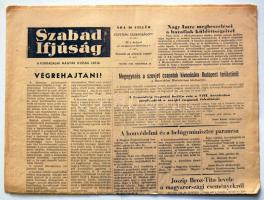 1956. október 30. Szabad Ifjúság.A Forradalmi Magyar Ifjúság  Lapja.  Benne a forradalom híreivel