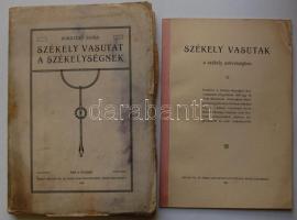 Borszéky Soma: Székely vasutat a székelységnek. Székelyudvarhely, 1905. Betegh Pál. 136p. hozzá: Székely vasutak a székely szövetségben 14p. Ritka!