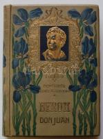 Byron: Don Juan. Remekírók képes könyvtára liliomos arcképes egészvászon kötésben