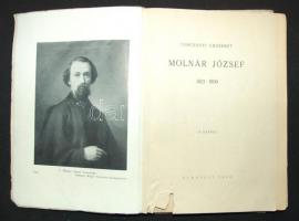 Turcsányi Erzsébet Molnár József. 1821-1899. Dedikált! Budapest, 1938. kissé szétvált fűzött papírkö...