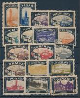 Elveszett német területek 17 db klf levélzáró