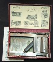 Svájci gyártmányú Allegro pengeélező eredeti dobozában , eredeti papírokkal