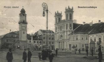 Besztercebánya main square with the shops of Schäffer and Ehrenwald