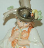Kézzel festett jelzett Zsolnay porcelán juhász figura hibátlan állapotban /
Handpainted Zsolnay chin...