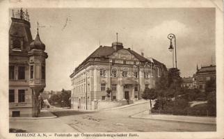 Jablonec Post street, bank (fa)