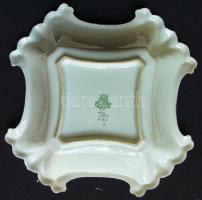 1912 Kézzel festett jelzett Ilmenau német porcelán tál /
Handpainted Ilmenau chinaware tray 27x27cm