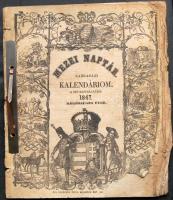 Mezei Naptár. Gazdasági kalendáriom. A nép haszálatául 1847. közönséges évre. Lefűzve, szakadásokkal, rövid gazdasági leírásokkal