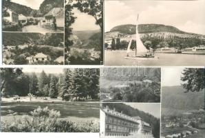 70 db főleg magyar, modern városképes lap